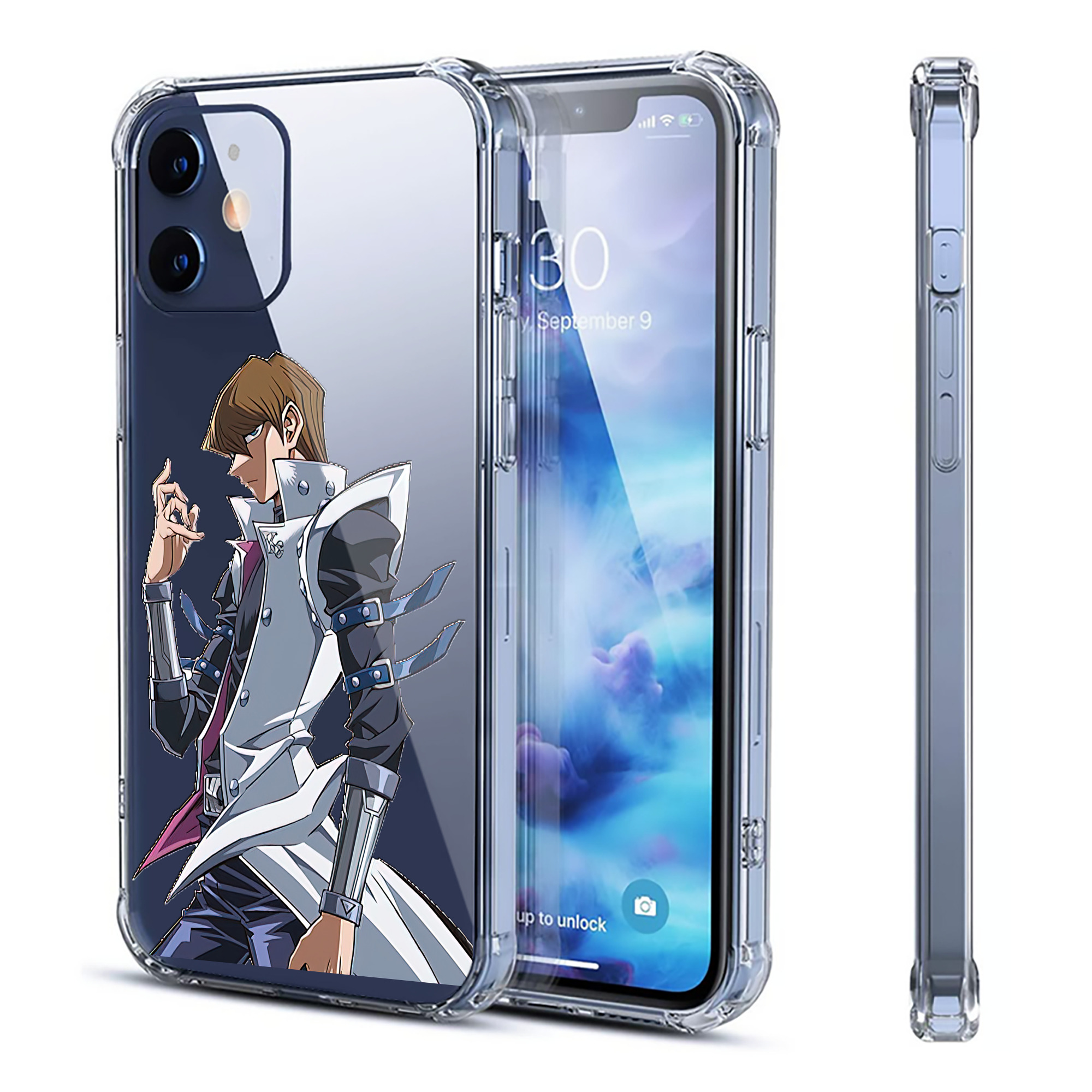 （画像用） 遊☆戯☆王 Yu-Gi-Oh! 【iPhone 12シリーズ対応】透明スマホケース（クリアソフトケース）